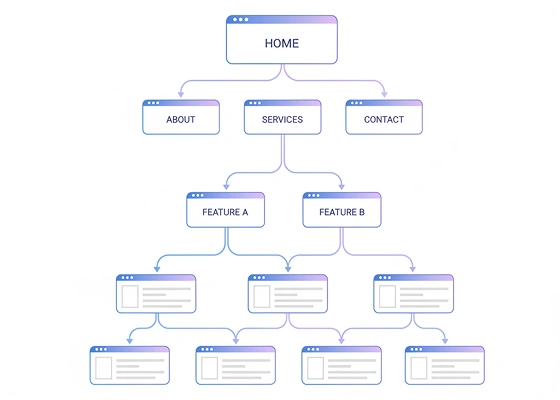Générateur de structure de site web multi-pages