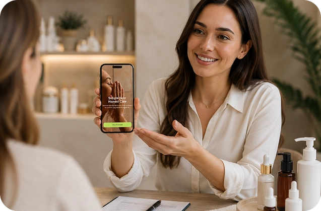 Hiển thị portfolio làm đẹp